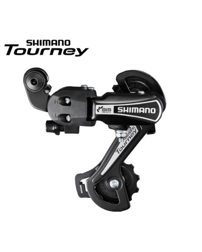 Переключатель задний SHIMANO, Tourney,  RD-TY21B, 6 скор., под петух, GS (черный, ARDTY21BGSDL, (меж