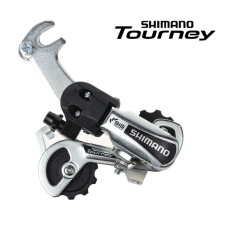 Переключатель задний SHIMANO, Tourney, RD-TY21B, 6 ск., под ось, SS(65мм), (серебро, ARDTY21BSSBS)