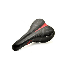 Седло актив MTB Series "FORWARD" FS-6125, 260x150 мм с замком (черный/красный, УТ00019513)
