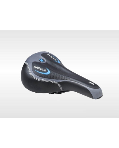 Седло актив MTB Series "FORWARD" FS-6125, 260x150 мм с замком (черный/синий, УТ00019512)