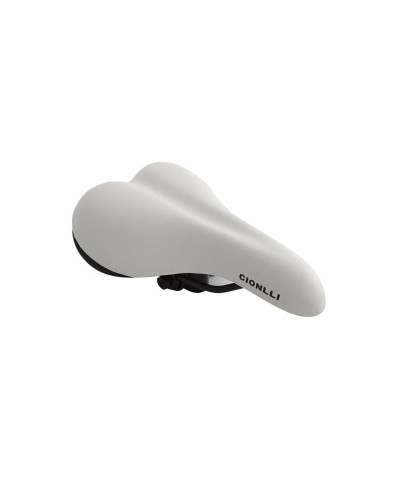 Седло актив MTB Series CIONLLI 6120, 260x170 мм, с замком (белый, 1SA000003502)