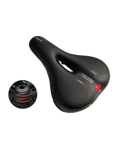 Седло комфорт "Wheel Ap", 255x190 мм, Memory foam SADDLE, Elastomer (черный, УТ00019527)