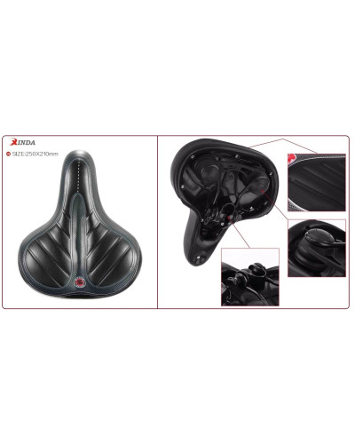 Седло комфорт "XINDA" XD-317-06E, 250x210 мм, Elastomer (УТ00019501)