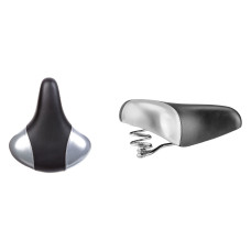 Седло комфорт 245х210 мм HF-AZ-0801A с замком (black/gray, УТ00019352)