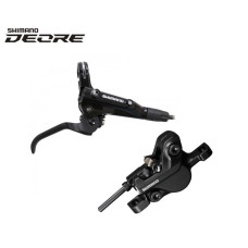 Тормоз задний (комплект) гидравлический BL-MT501(R)/BR-MT500(R), 1400 мм, Deore SHIMANO (черный, AMT