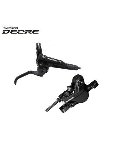 Тормоз задний (комплект) гидравлический BL-MT501(R)/BR-MT500(R), 1400 мм, Deore SHIMANO (черный, AMT