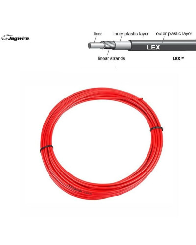 Оплетка троса переключения Jagwire, Ø 4 мм 1 пог. м (20 м в упак.) (красный, 1SVSPRD00004)