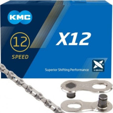 Цепь KMC X-12 126 звеньев 11/128" с замком в комплекте совместима с Shimano, SRAM, Campagnolо