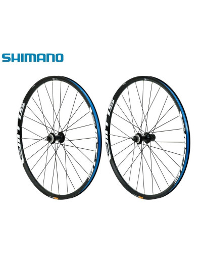 Комплект колес 29" SHIMANO MT15, диск (Сenter Lock), кассета 8/9/10 ск., 9 мм (QR), 622х19C, черный 