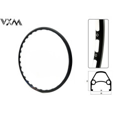 Обод 26" "VXM" (Тайвань) алюминиевый двойной облегченный, под 32 спицы, под диск, пистонированный, D