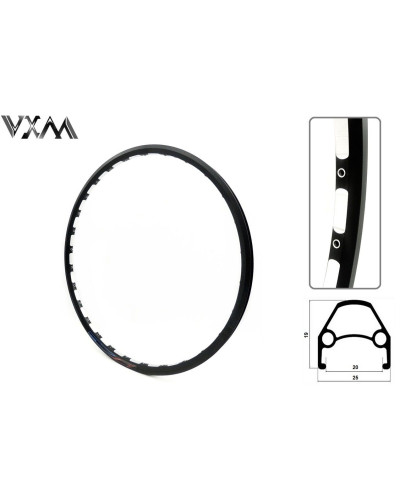 Обод 26" "VXM" (Тайвань) алюминиевый двойной облегченный, под 32 спицы, под диск, пистонированный, D