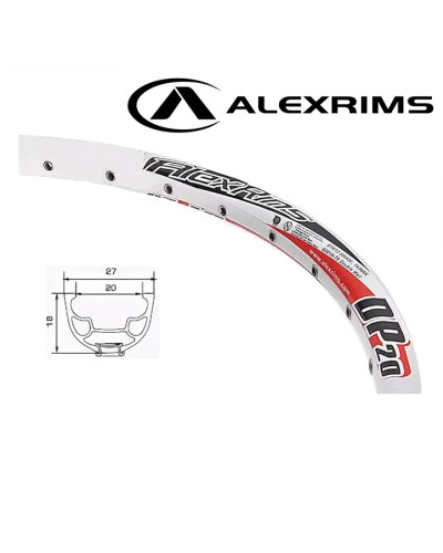 Обод 26" (AlexRims) алюминевый, двойной, под 32 спиц, под диск, пистонированный, DP20 (DP20-26-D)