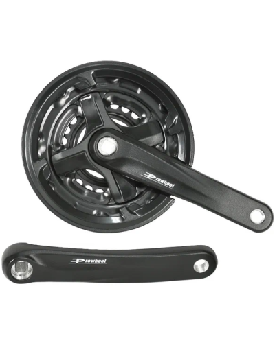 Система шатунов PROWHEEL TA-CM68-175, шатуны 175 мм, SQR, 9/16, 42х34х24T, Chainline: 48.