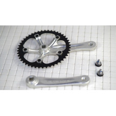 Система 5-350640 пер. 1скор. SingleSpeed облегч алюм. 1/2х1/8 смен. зв. 44зуб. 165мм сер.-черн. M-WA