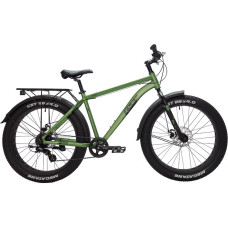 Велосипед TECH TEAM FLEX 26 disc (Fat Bike 26" 21 ск. рост 19") зеленый (NN010432)