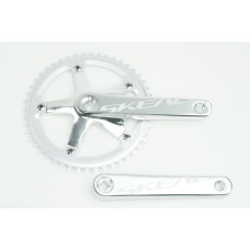 Система шатунов SKEACE 48 зубов, BCD 144, под квадрат,шатуны 165 мм. СЕРЕБРИСТЫЕ для трековых велоси