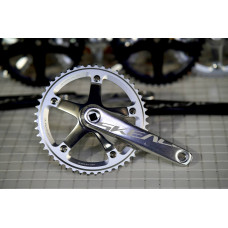 Система шатунов SKEACE 48 зубов, BCD 144, под квадрат,шатуны 165 мм. СЕРЕБРИСТЫЕ для трековых велоси