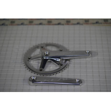 Система шатунов SKEACE 48 зубов, BCD 144, под квадрат,шатуны 165 мм. СЕРЕБРИСТЫЕ для трековых велоси