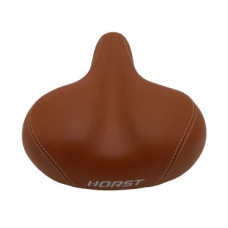 Седло 09-200855 комфортное с замком  255X215мм пружины закрытого типа,570гр коричневое HORST NEW