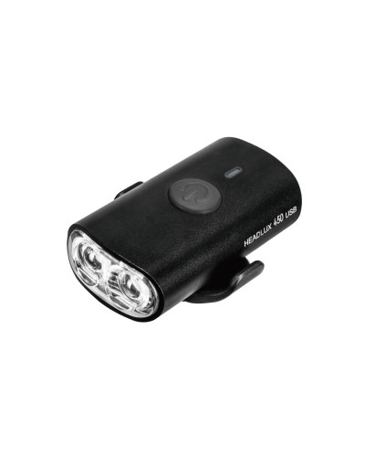 TOPEAK HEADLUX 450 USB, 450 LUMENS USB RECHARGEABLE LIGHT ALUMINUM BODY, BLACK фонарь передний