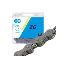 Цепь KMC - Z6 1/2"x3/32", на 5/6/7 ск.,114 звеньев, серая