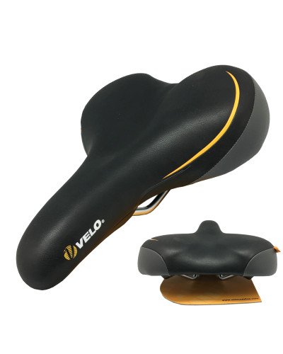 VELO Седло VL-6221 Серия: PLUSH (прямая посадка). Комфорт. Размер: 270х210х60мм. Вес: 500г. Основа: 