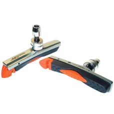 BARADINE Колодки тормозные ABS-01VC для V-brake, картриджные, резьбовые, 72мм, чёрно-оранж. картридж