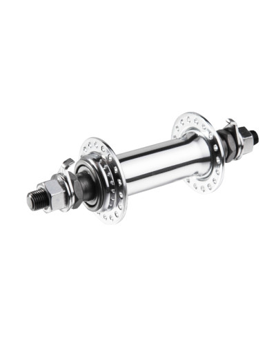 Втулка MTB,36H, передняя стальная 3/8x14Gx100x140 на гайках серебристая