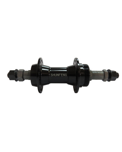 Втулка MTB,36H, задняя алюминиевая под трещотку (7 ск.) 3/8x14Gx135x170 на гайках чёрная