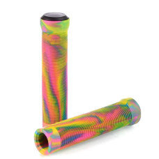 Грипсы для трюкового самоката, 140мм, 2 шт, цветные + 2 заглушки.Упаковка: тайкард, Материал: TPE / 