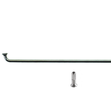 Спица 288 мм x 14G с ниппелем (12 мм) стальная, серебристая (УТ00025535)