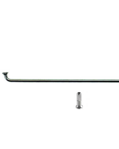 Спица 288 мм x 14G с ниппелем (12 мм) стальная, серебристая (УТ00025535)