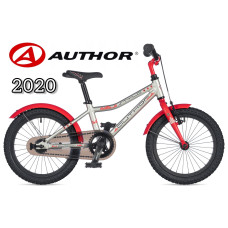 Велосипед author Stylo 16" 2020 серебро/красный