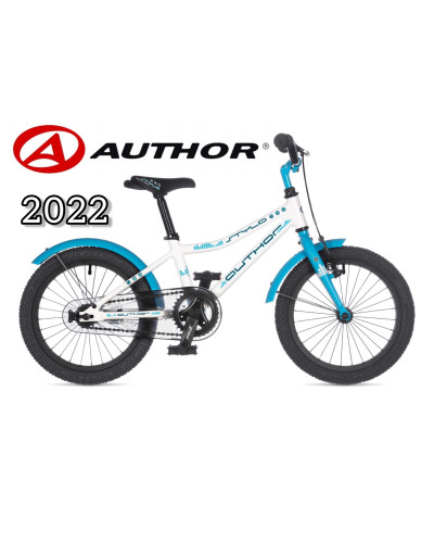 Велосипед author Stylo 16" 2022 белый/голубой