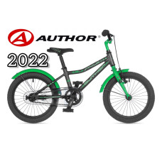 Велосипед author Stylo 16" 2022 серый/зеленый