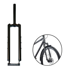 Вилка 27,5" MTB, ригидная COURIER-2, 1-1/8" (28,6), безрезьбовая, DISK Brake, шток 265 мм, Black (УТ