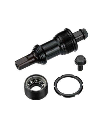 NECO Каретка B906 под квадрат, BSA 1.37" х 24T, R/L, 68/110,5мм. Ось 10В21, стальные чашки, пластико