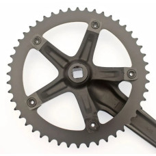 Система шатунов SKEACE 48 зубов, BCD 144, под квадрат,шатуны 165 мм. ЧЕРНЫЕ для трековых велосипедов