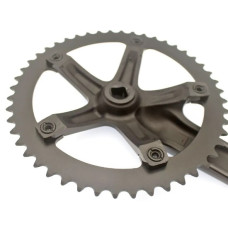 Система шатунов SKEACE 48 зубов, BCD 144, под квадрат,шатуны 165 мм. ЧЕРНЫЕ для трековых велосипедов