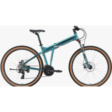 Велосипед Stark'24 Cobra 29.2 D зеленый металлик/черный 18"