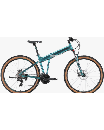 Велосипед Stark'24 Cobra 29.2 D зеленый металлик/черный 18"