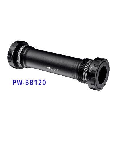 Каретка BB100 интегрированная, 120мм, BC1.37”X24T, под ось Ø24мм, алюминий CNC/пластик