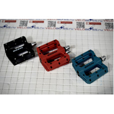 ПЕДАЛИ BIKEIN НЕЙЛОНОВЫЕ СИНИЕ ШИРОКИЕ, НА ПРОМПОДШИПНИКАХ, РЕЗЬБА 9/16, ПАРА