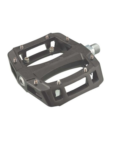 WELLGO Педали MG-52, BMX/DH, магниевый сплав, ось CrMo, 9/16", промподшипники, сменные шипы, 420г, ч