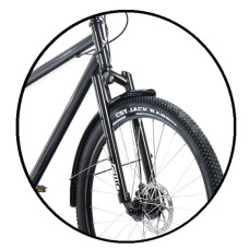 Вилка 29" MTB, ригидная COURIER, 1-1/8" (28,6), безрезьбовая, DISK Brake, шток 226 мм, RAPIDO (УТ000