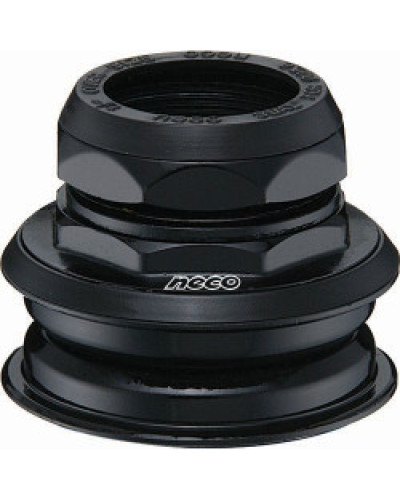 NECO Рулевая H128N, 1-1/8" полуинтегрированная резьбовая, 25,4x44x30, чёрная, сталь, подшипники 5/32