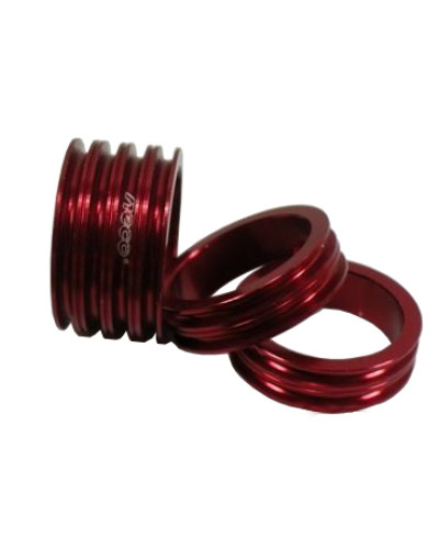 NECO Кольцо проставочное 1-1/8"х15мм красное, алюминий