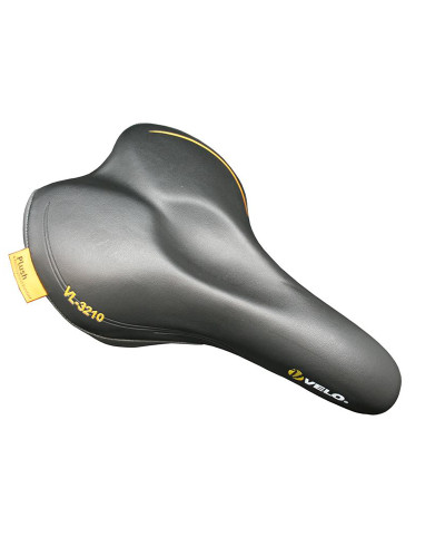 VELO Седло VL-3210, серия: PLUSH (наклонная посадка). Спорт/комфорт. Размер: 266х178мм. Вес: 404г. О