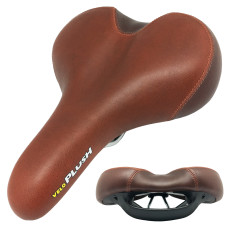 VELO Седло VL-6221 Серия: PLUSH (прямая посадка). Комфорт. Размер: 270х210х60мм. Вес: 500г. Основа: 