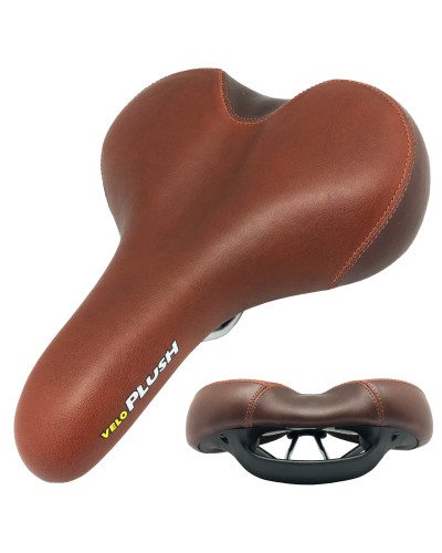 VELO Седло VL-6221 Серия: PLUSH (прямая посадка). Комфорт. Размер: 270х210х60мм. Вес: 500г. Основа: 